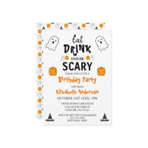 Essen, trinken und Beängstigend sein Halloween Geb