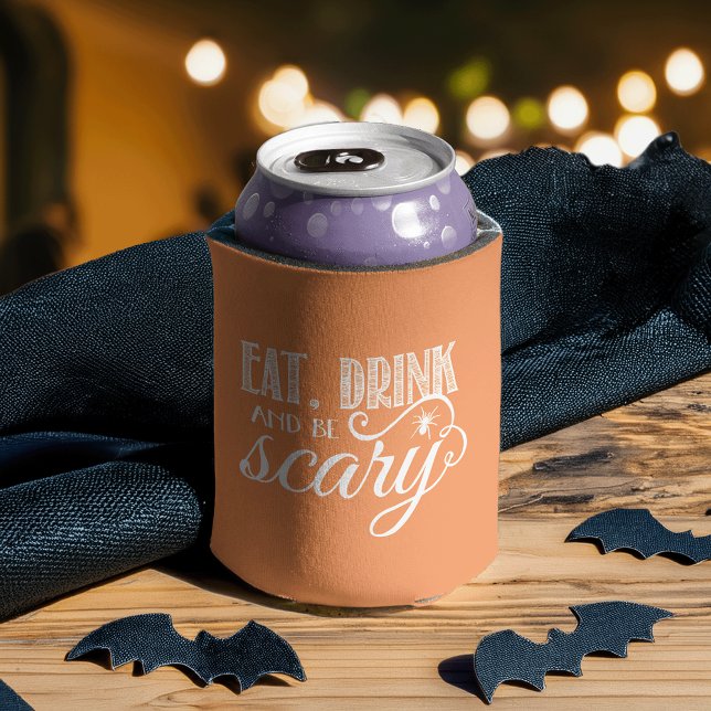 Essen, trinken und Beängstigend sein Halloween-Par Dosenkühler (Von Creator hochgeladen)