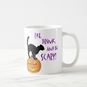 Essen, trinken und Beängstigend sein! Tasse