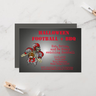 Essen, trinken und Beängstigend zu Halloween GRILL Einladung