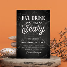 Essen, trinken und Beängstigendes Halloween-Party 