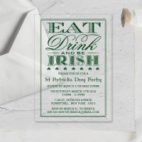 Essen, Trinken und Irisch sein am St. Patrick's Da