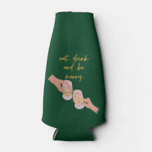 Essen, trinken und Merry sein, Fröhlich, Weihnacht Flaschenkühler