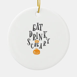 Essen Trinken Und Sei Gruselig Frohes Halloween Vi Keramik Ornament