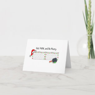 Essen, trinken und sich freuen karte