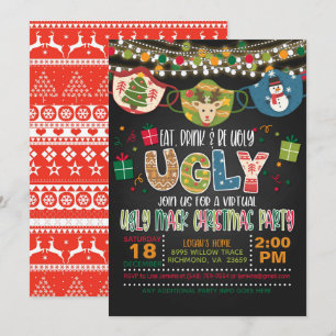 Essen, trinken und sich verwöhnen lassen - Maske - Einladung