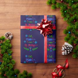 Essen, trinken und sich wohlfühlen, Weihnachten Ur Geschenkpapier