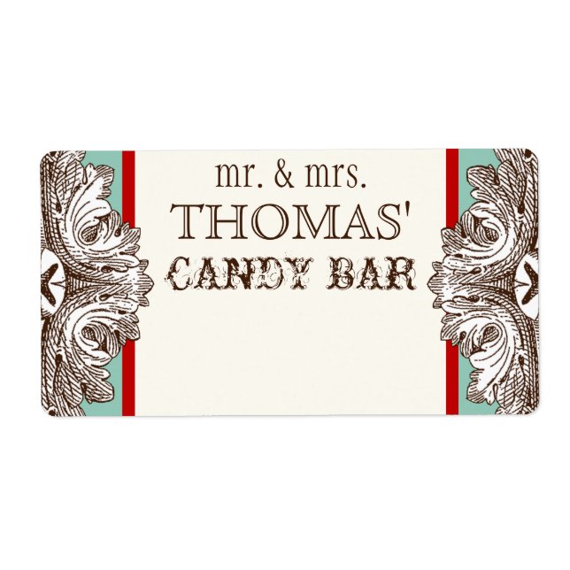 Essen, trinken und Verheiratete, passende Süßigkei (Vorne)