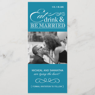 Essen, trinken & Verheiratet sein - Foto Save the Date