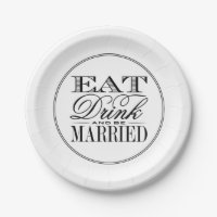 Essen, trinken & Verheiratet sein Moderne Schwarz/