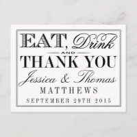 Essen, trinken & Verheiratet sein Moderne Schwarz/