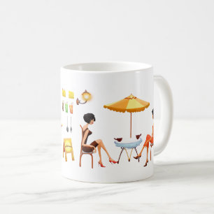 Essen und Genießen Sie die guten Zeiten in einem R Kaffeetasse