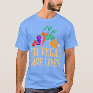 Essen Vegan Gerettet Leben Vegetarismus Vegetarisc T-Shirt