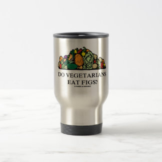 Essen Vegetarier Feigen? (Stapel des Gemüses) Reisebecher