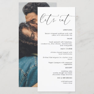 Essen wir moderne Minimalistische Hochzeitsabendme