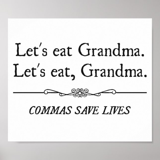 Essen wir Oma Commas Rett Lives Poster (Vorne)