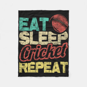 Essend Schlaf Cricket Wiederholung - Cricketmesser Fleecedecke