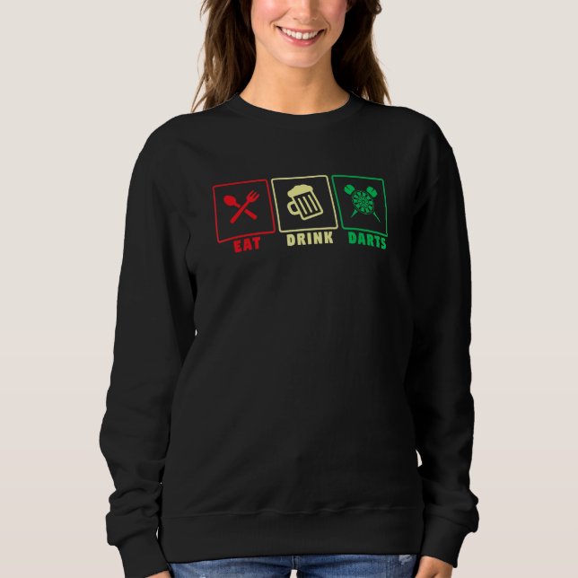 Essende Drink Darts - Darts Player Sweatshirt (Vorderseite)