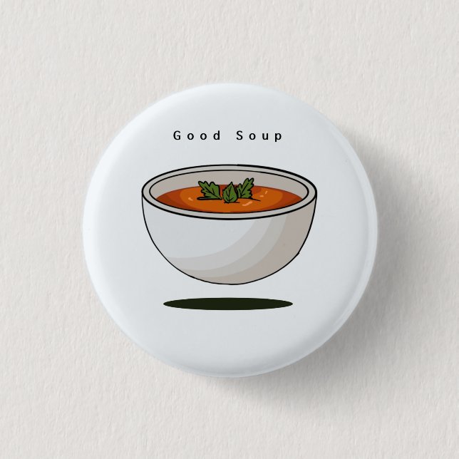 Essensabzeichen, Anstecknadel, Knopf, gute Suppe,  Button (Vorderseite)