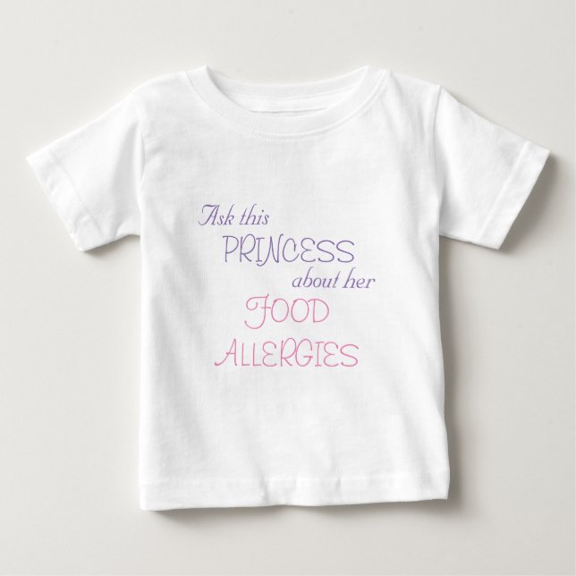 Essensallergien von Princess Baby T-shirt (Vorderseite)