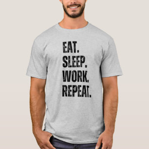Essenschlafarbeit Wiederholung von T - Shirt
