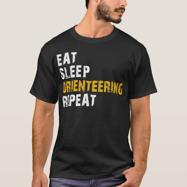 Essenschlafen Orientering T-Shirt (Vorderseite)