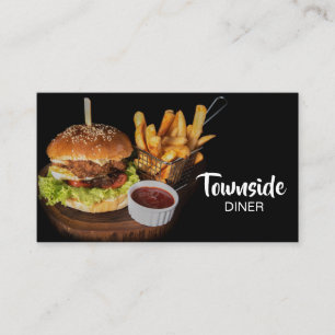 Essensgaststätte Burger Restaurant Visitenkarte