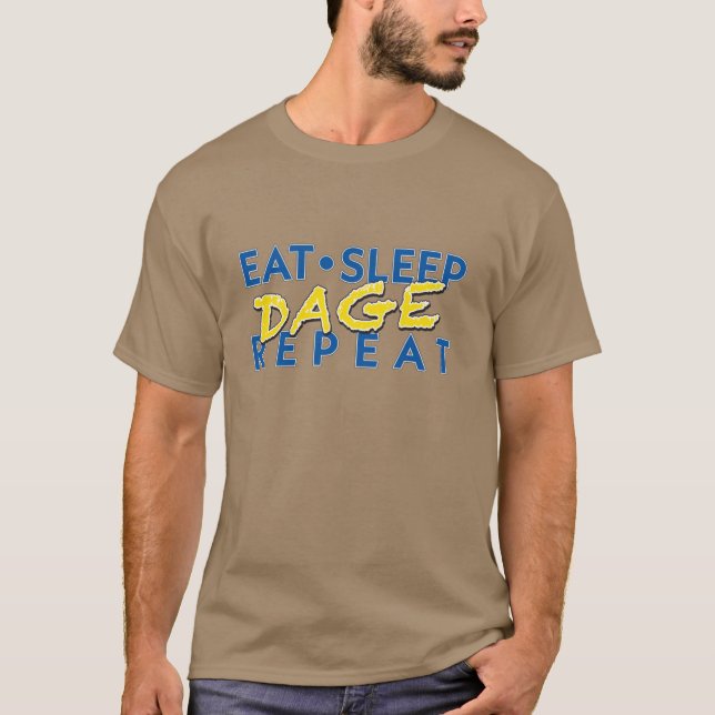 Essensschlaftage und REPEAT Oversibel T-Shirt (Vorderseite)