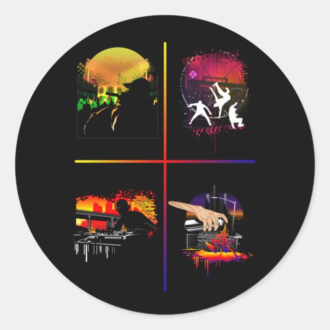 Essential Elements  Runder Aufkleber (Vorderseite)