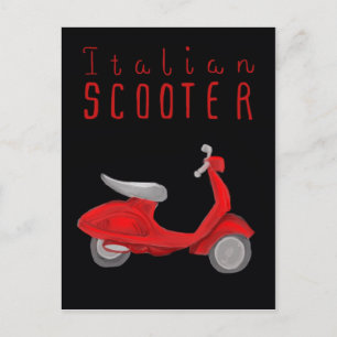 Essential Italy Postcard - Italian Scooter Postkarte
