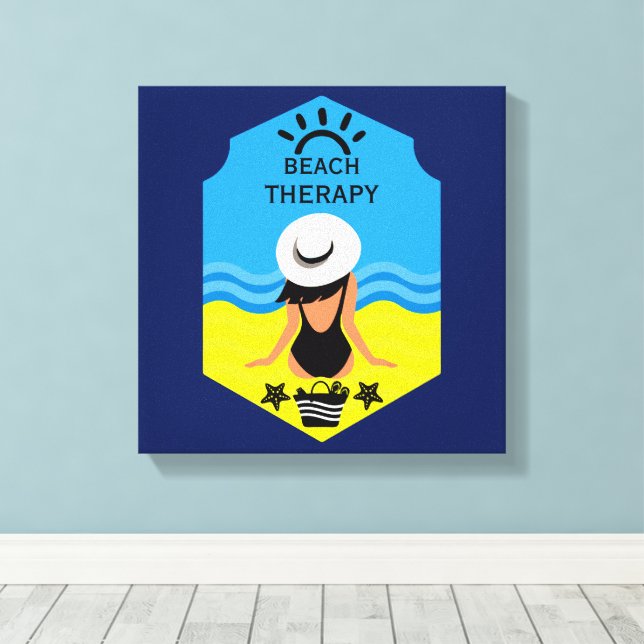 Essential Summer Beach Leinwanddruck (Insitu (Holzboden))