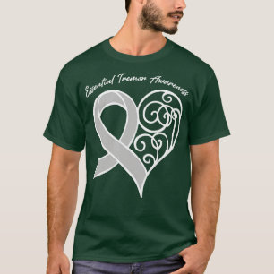 Essential Tremor Awareness Heart Ribbon Geschenk V T-Shirt