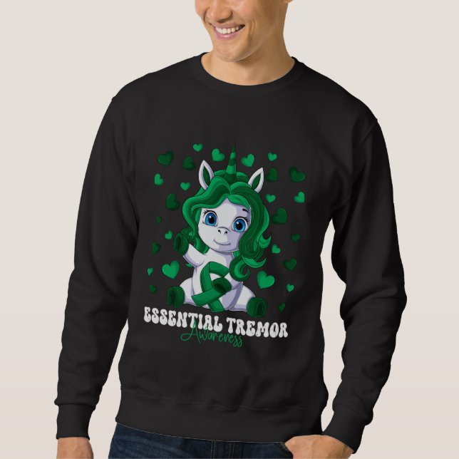 Essential Tremor Awareness Month Green Ribbon Unic Sweatshirt (Vorderseite)