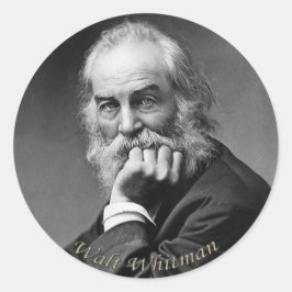 Essential Walt Whitman Portrait Runder Aufkleber