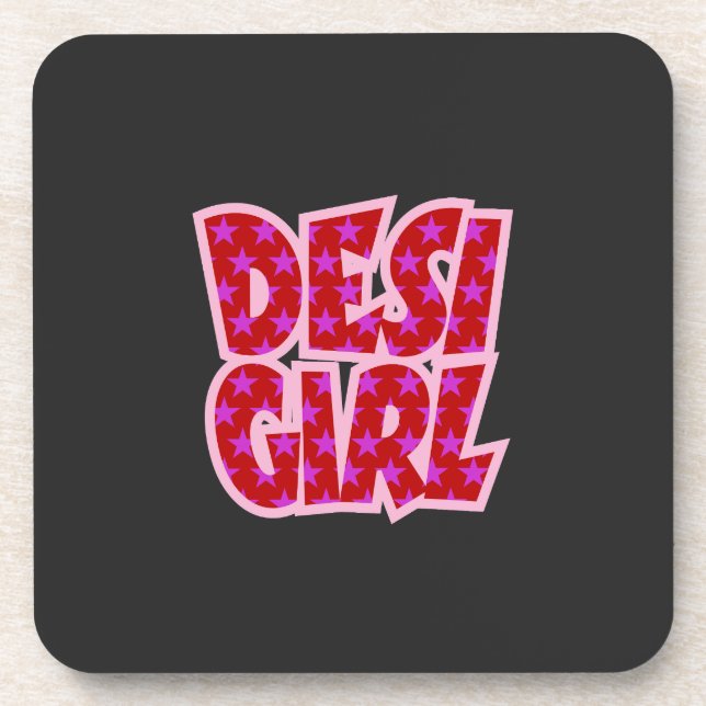 Essentials Bollywood Inspirierte Geschenke Getränkeuntersetzer (Vorderseite)