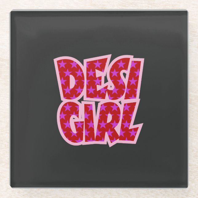 Essentials Bollywood Inspirierte Geschenke Glasuntersetzer (Vorderseite)