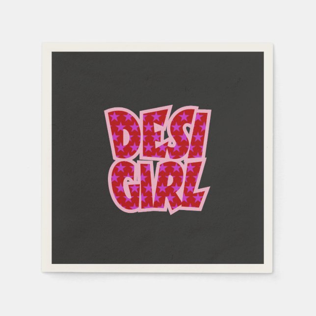 Essentials Bollywood Inspirierte Geschenke Serviette (Vorderseite)