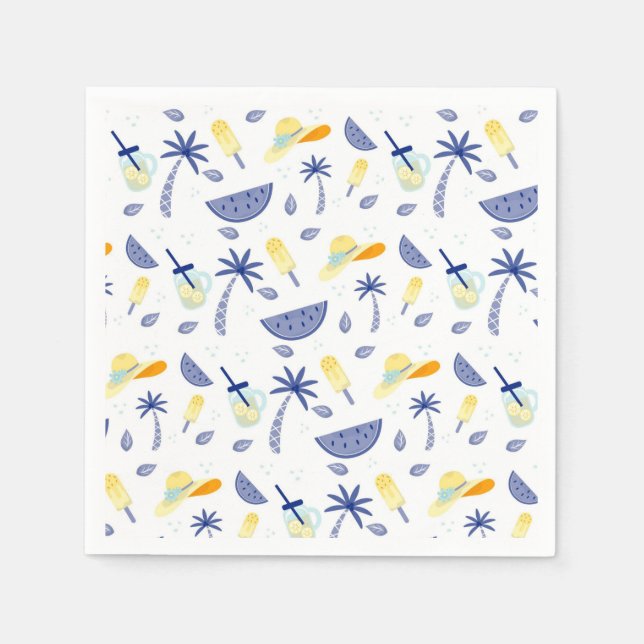 Essentials zur Sommerzeit Serviette (Vorderseite)