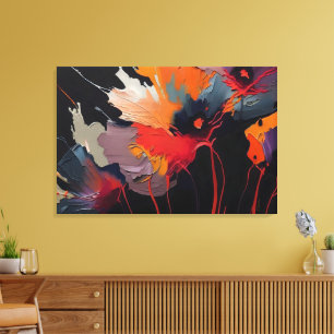 Essenz des Gartens I – Nocturner Ausdruck Leinwanddruck