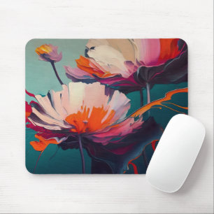 Essenz des Gartens III – Leuchtende Blumenbewegung Mousepad