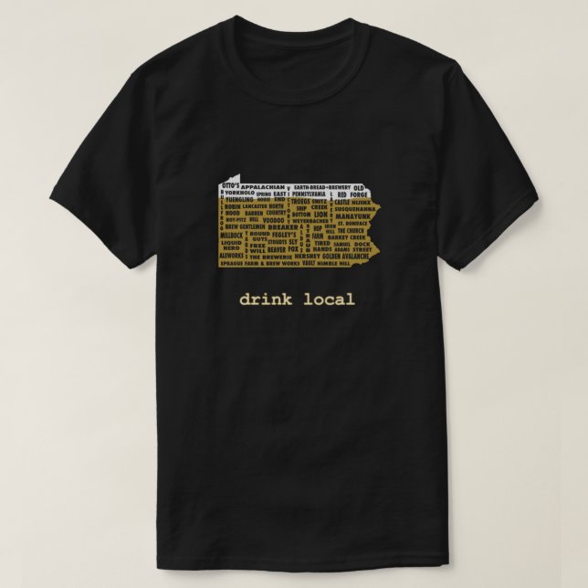 Essenzielle Getränke vor Ort (PA) T-Shirt (Design vorne)