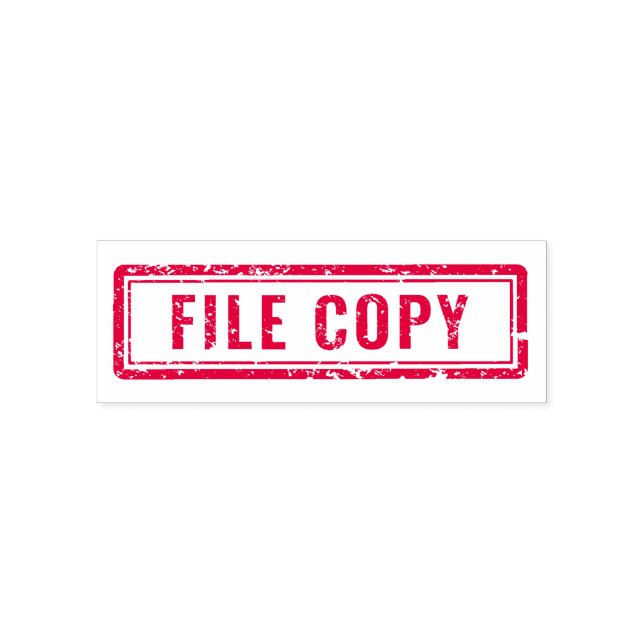 Essenzielle Office"File Copy"Rubber-Briefmarke Permastempel (Design)