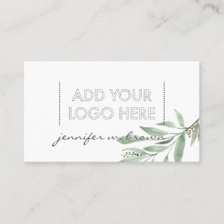 Essenzielle Öle Florgrün, elegantes boho Logo Visitenkarte