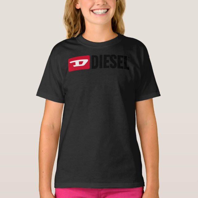 Essenzieller T - Shirt für Diesellogos (Vorderseite)