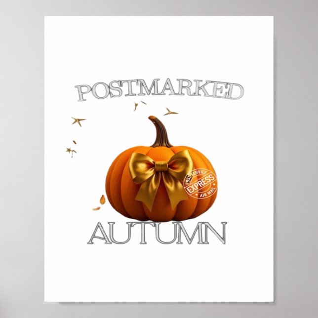 Essenzieller T - Shirt im Herbst Poster (Vorne)