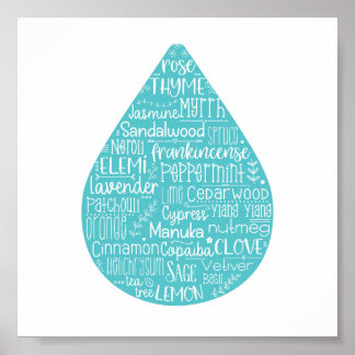 Essenzielles Öl-Drop-Poster Poster