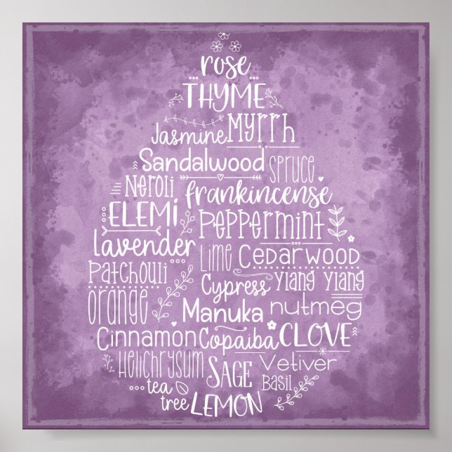 Essenzielles Öl-Drop-Poster Poster (Vorne)