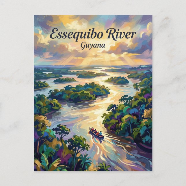 Essequibo-Fluss Guyana Postkarte (Vorderseite)