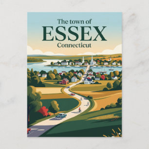 Essex Connecticut Postkarte