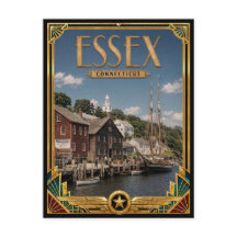 Essex Connecticut Vintage Art Deco Golden Age